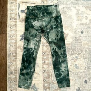 Lulu lemon green space dye align leggings